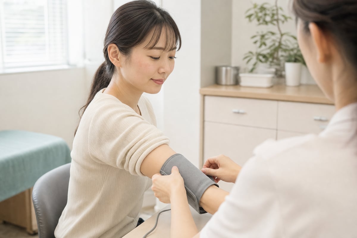 健診を受ける女性のイメージ